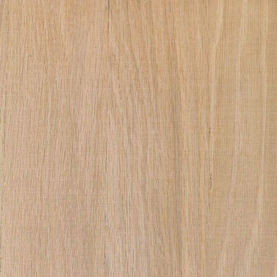 Mesa extensible en madera de fresno con bandas laterales en fresno - Ketla Viadurini