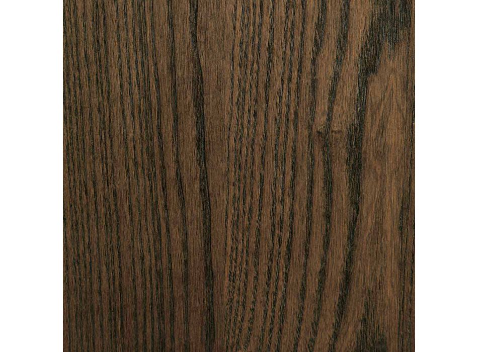Mesa extensible en madera de fresno con bandas laterales en fresno - Ketla Viadurini