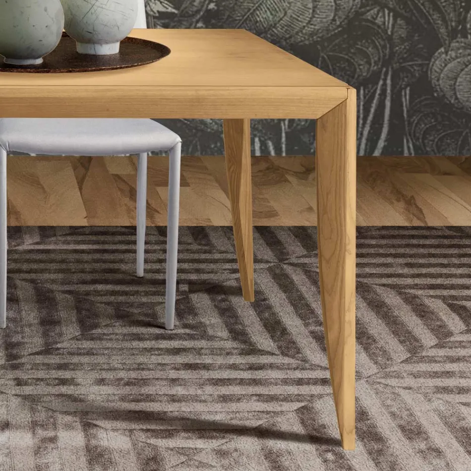 Mesa extensible en madera maciza de fresno Made in Italy - Judit Viadurini