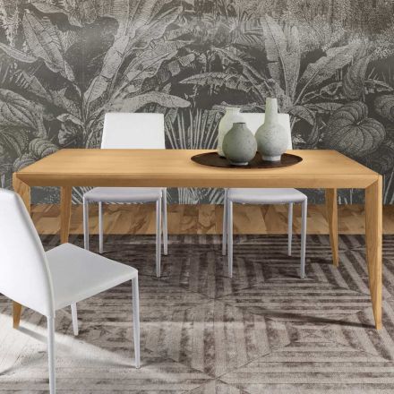 Mesa extensible en madera maciza de fresno Made in Italy - Judit Viadurini
