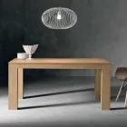 Mesa extensible de madera de roble Made in Italy - Sondrio Viadurini
