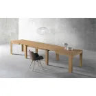 Mesa extensible de madera de roble Made in Italy - Sondrio Viadurini