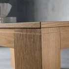 Mesa extensible de madera de roble Made in Italy - Sondrio Viadurini