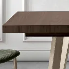 Mesa Extensible de Melamina en 2 Acabados Diferentes Made in Italy - Tecna Viadurini