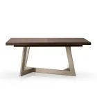 Mesa Extensible de Melamina en 2 Acabados Diferentes Made in Italy - Tecna Viadurini