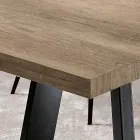 Mesa Extensible de Melamina en 2 Acabados Diferentes Made in Italy - Tecna Viadurini