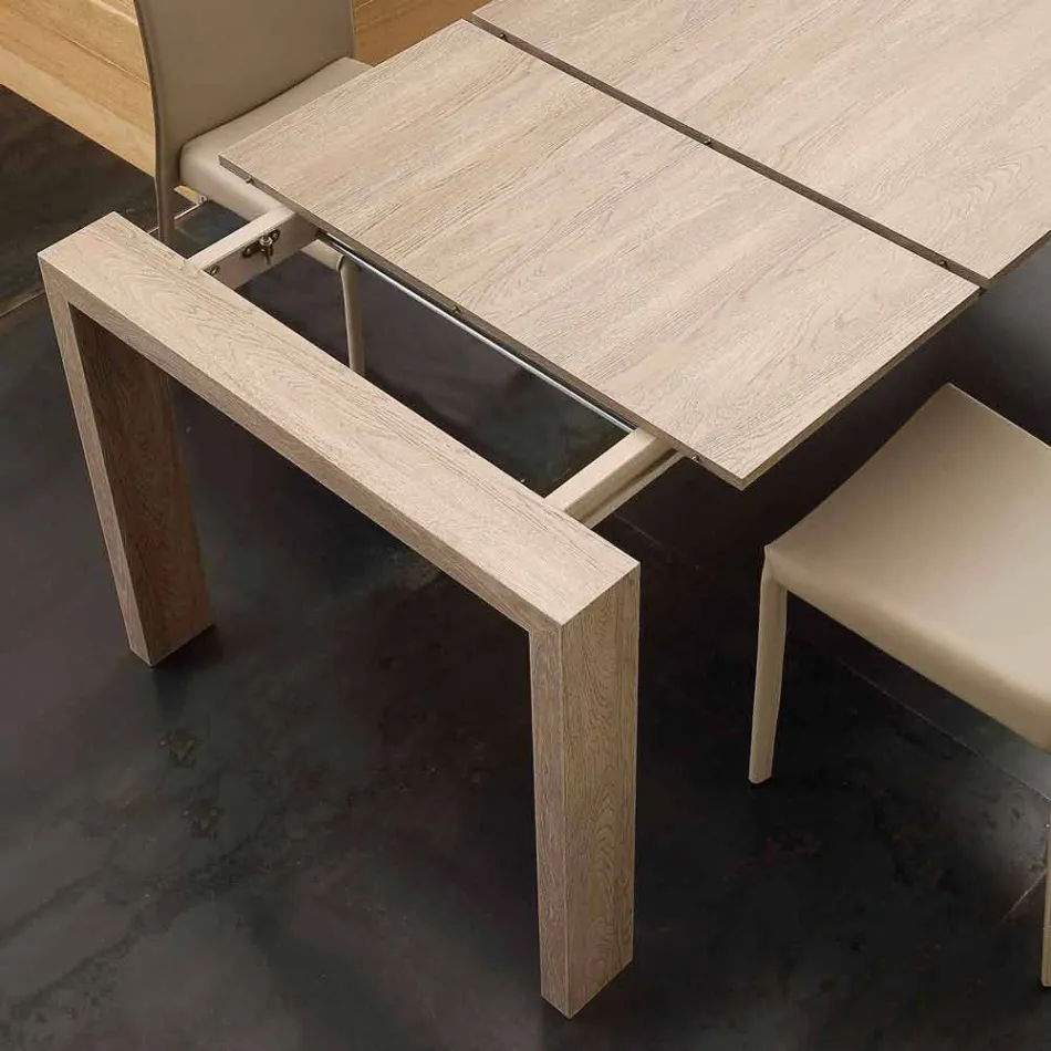 Mesa extensible en melamina y mdf moderno Jesi Viadurini