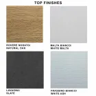 Mesa extensible moderna de 14 plazas con tapa laminada Made in Italy - Ezzellino Viadurini