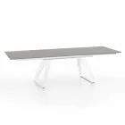 Mesa extensible moderna con patas de metal, Villongo Viadurini