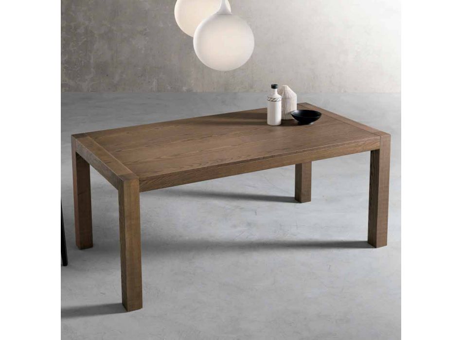 Moderna mesa de fresno extensible hecha en Italia Parre Viadurini