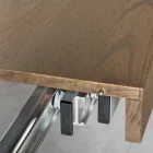 Moderna mesa de fresno extensible hecha en Italia Parre Viadurini