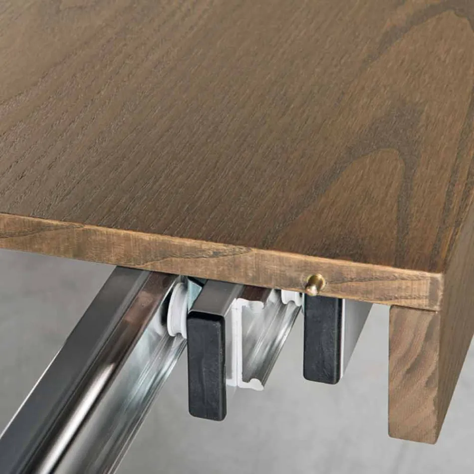 Moderna mesa de fresno extensible hecha en Italia Parre Viadurini