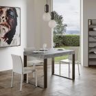 Mesa extensible moderna en madera de melamina Made in Italy - Badesi Viadurini