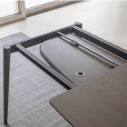 Mesa de comedor extensible de madera chapada hasta 170 cm - Nutello Viadurini