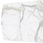 Mesa extensible con tapa de cerámica y base de hierro - Incrocio Viadurini