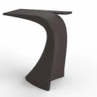 Mesa alta de exterior de diseño H 100 cm, en polietileno, Wing Vondom Viadurini