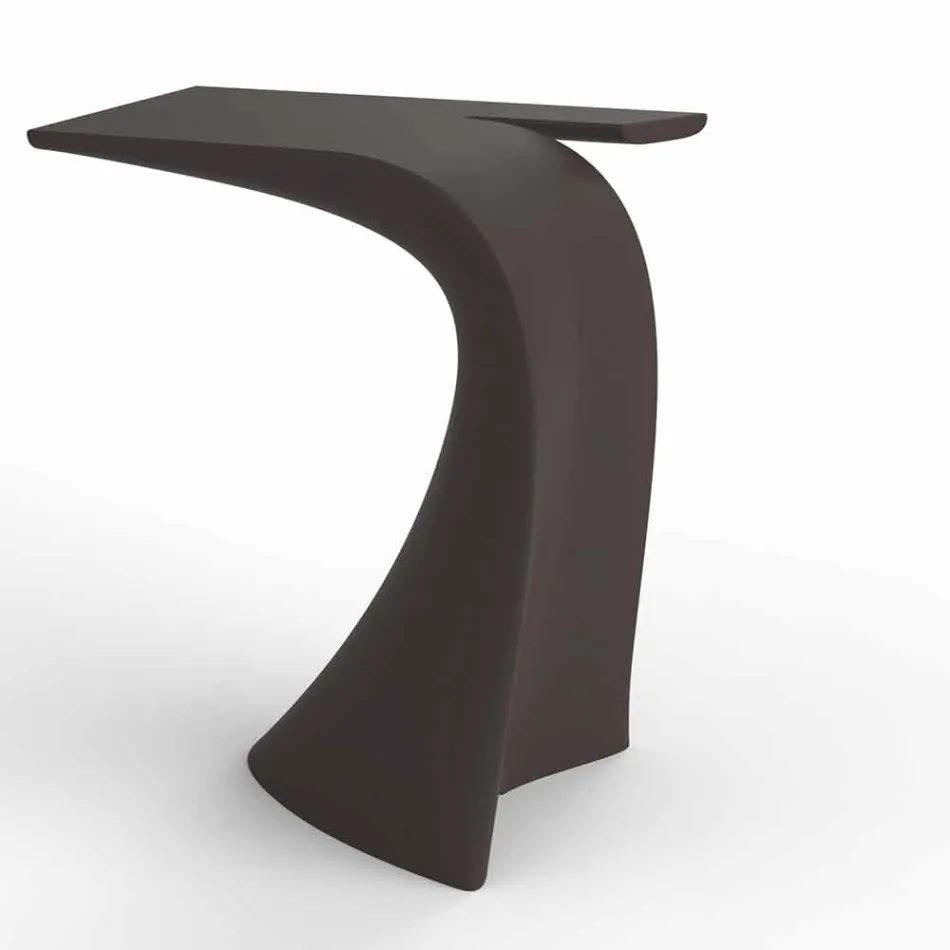 Mesa alta de exterior de diseño H 100 cm, en polietileno, Wing Vondom Viadurini
