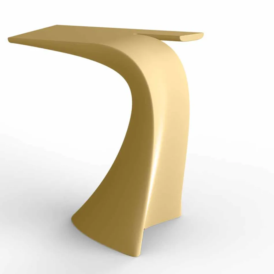 Mesa alta de exterior de diseño H 100 cm, en polietileno, Wing Vondom Viadurini