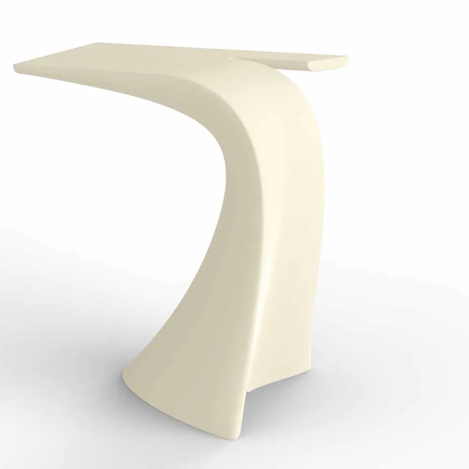 Mesa alta de exterior de diseño H 100 cm, en polietileno, Wing Vondom Viadurini