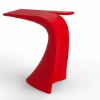 Mesa alta de exterior de diseño H 100 cm, en polietileno, Wing Vondom Viadurini