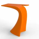 Mesa alta de exterior de diseño H 100 cm, en polietileno, Wing Vondom Viadurini