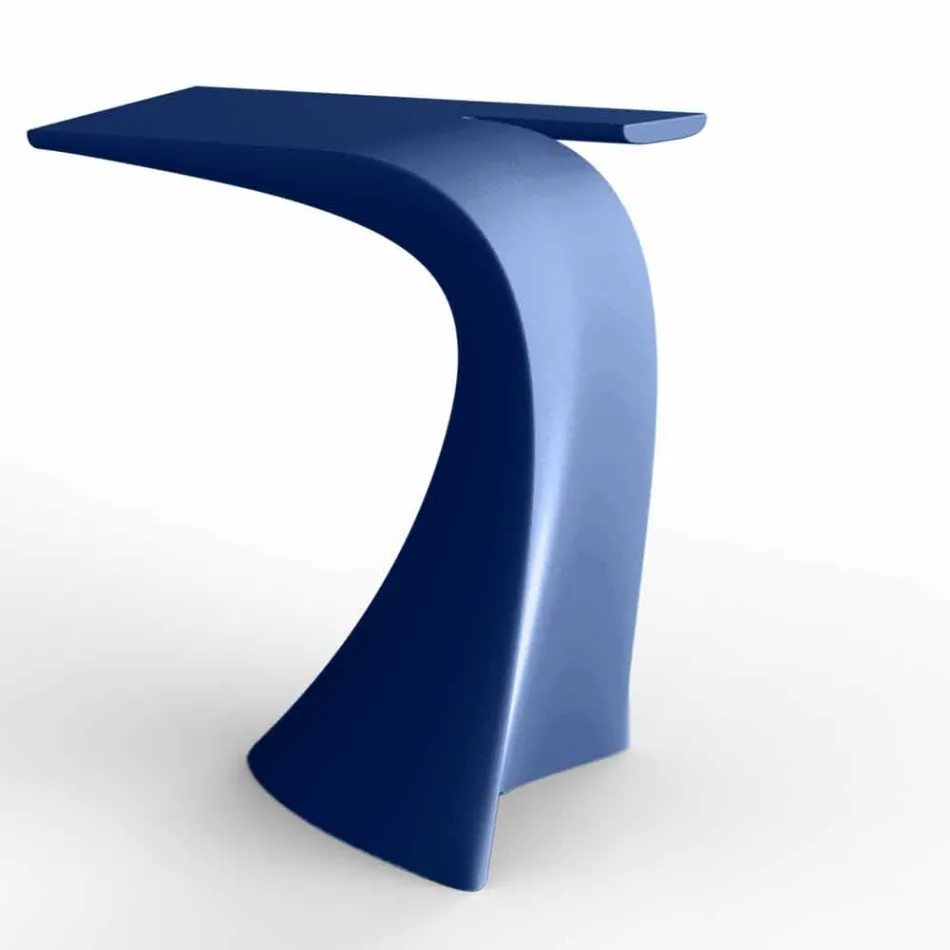Mesa alta de exterior de diseño H 100 cm, en polietileno, Wing Vondom Viadurini