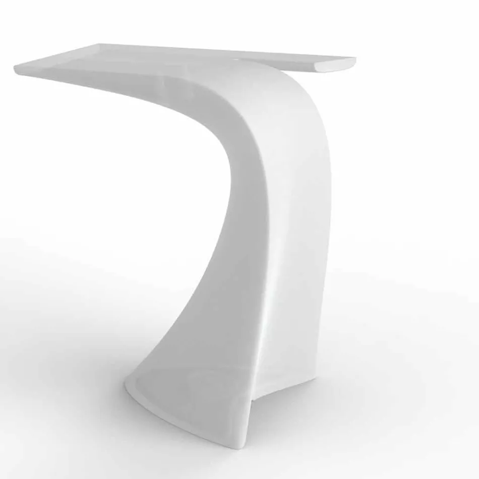 Mesa alta de exterior de diseño H 100 cm, en polietileno, Wing Vondom Viadurini
