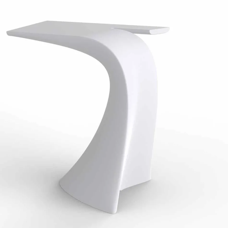 Mesa alta de exterior de diseño H 100 cm, en polietileno, Wing Vondom Viadurini