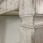 Mesa extensible artesanal hasta 170 cm en madera Made in Italy - Marsella Viadurini