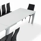 Mesa con Extensiones Internas y Borde Abatible en Laminado Made in Italy - Gordito Viadurini