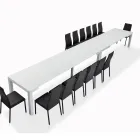 Mesa con Extensiones Internas y Borde Abatible en Laminado Made in Italy - Gordito Viadurini