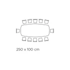 Mesa con tapa de cerámica en forma de barril y base de acero Made in Italy - Ezzellino Viadurini