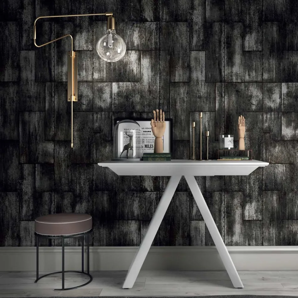 Mesa consola extensible hasta 325 cm en laminado Made in Italy - Dálmata Viadurini