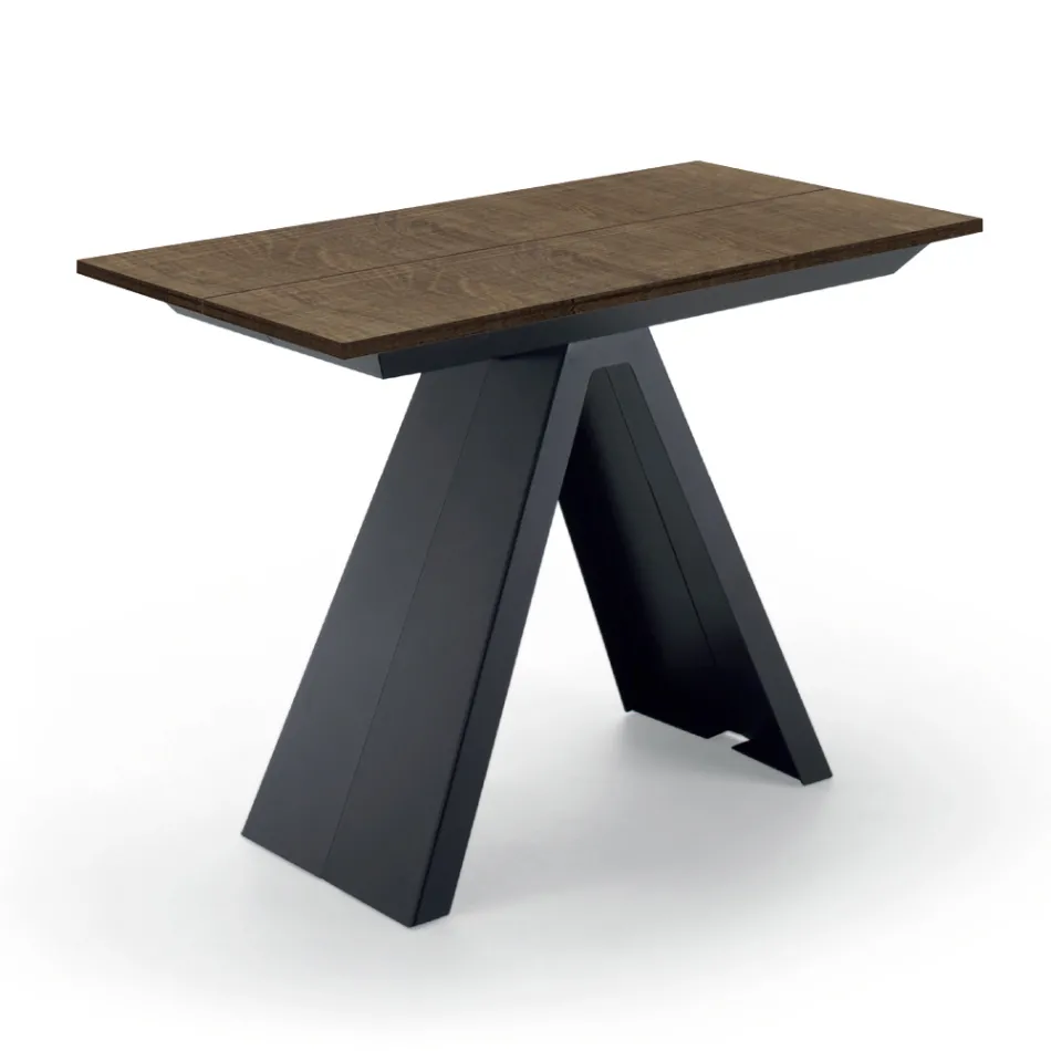 Mesa consola extensible hasta 325 cm en laminado Made in Italy - Dálmata Viadurini