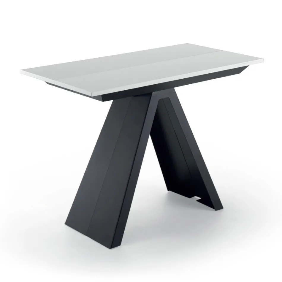 Mesa consola extensible hasta 325 cm en laminado Made in Italy - Dálmata Viadurini