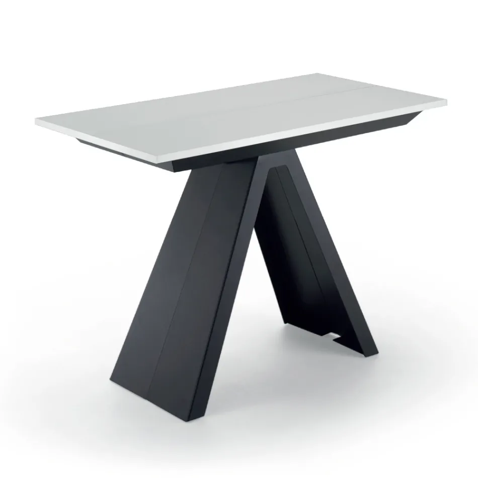 Mesa consola extensible hasta 325 cm en laminado Made in Italy - Dálmata Viadurini