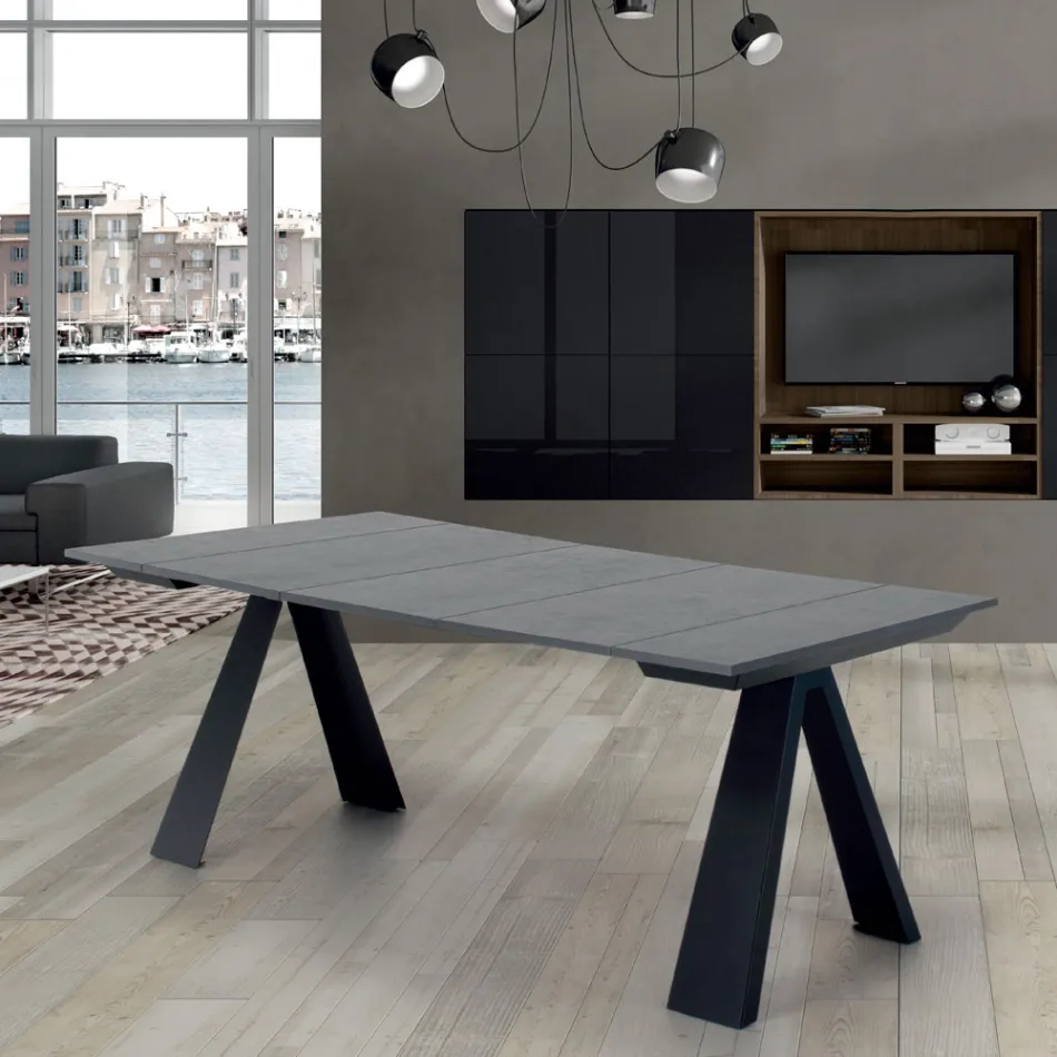 Mesa consola extensible hasta 325 cm en laminado Made in Italy - Dálmata Viadurini
