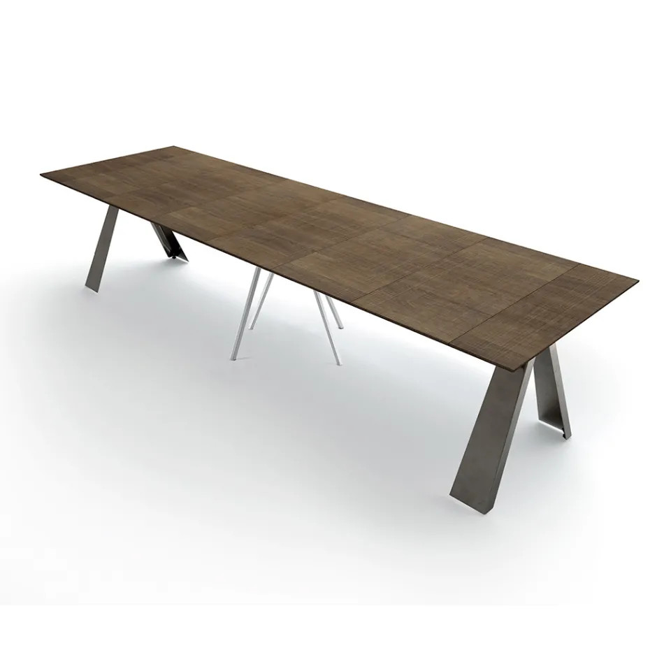 Mesa consola extensible hasta 325 cm en laminado Made in Italy - Dálmata Viadurini