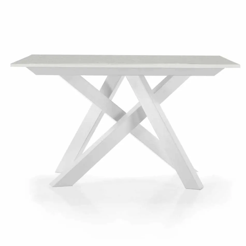 Mesa consola extensible hasta 325 cm en melamina Made in Italy - Settimmio Viadurini