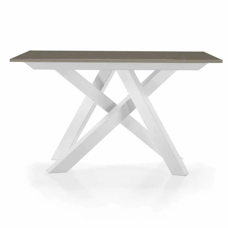 Mesa consola extensible hasta 325 cm en melamina Made in Italy - Settimmio Viadurini