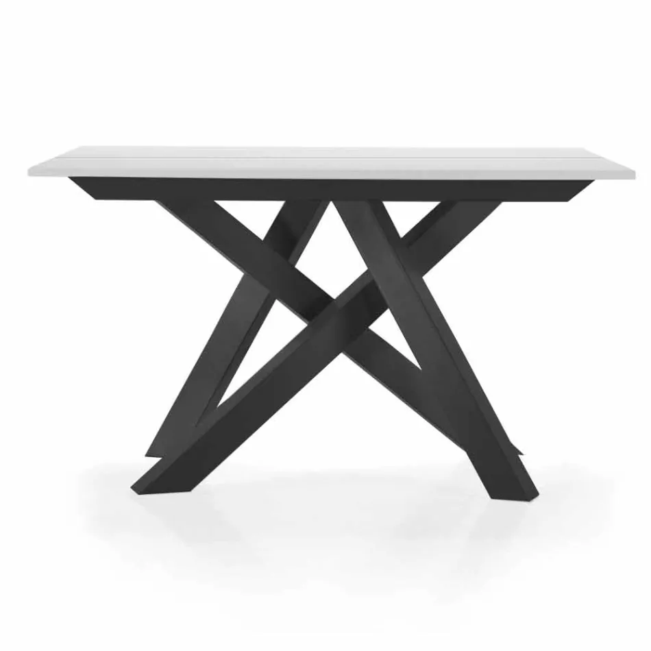 Mesa consola extensible hasta 325 cm en melamina Made in Italy - Settimmio Viadurini
