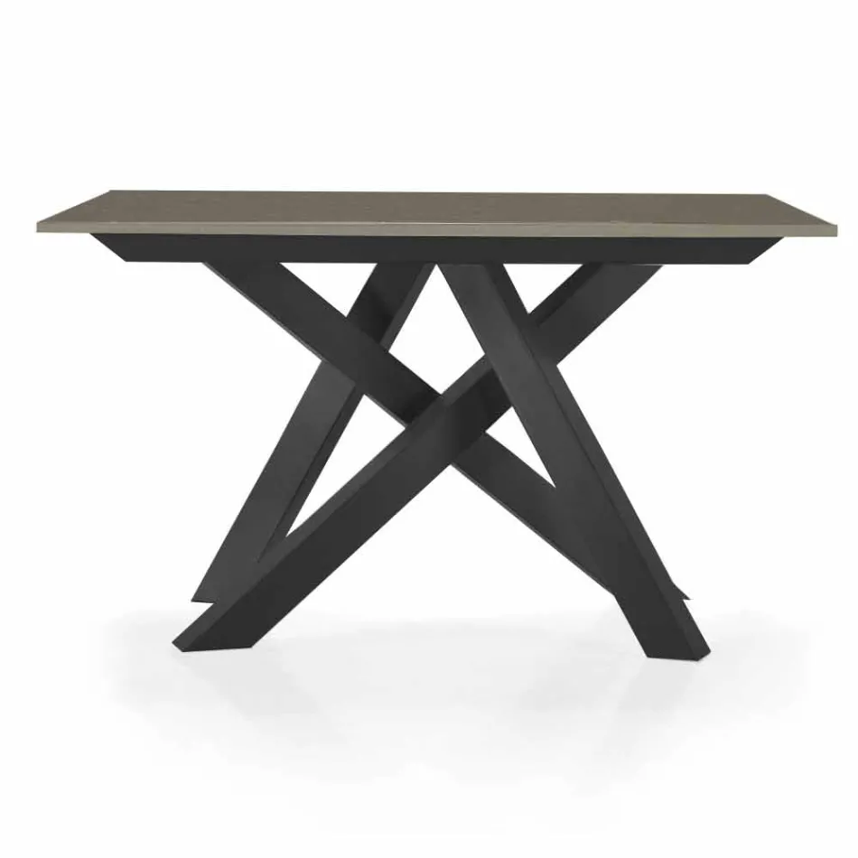 Mesa consola extensible hasta 325 cm en melamina Made in Italy - Settimmio Viadurini
