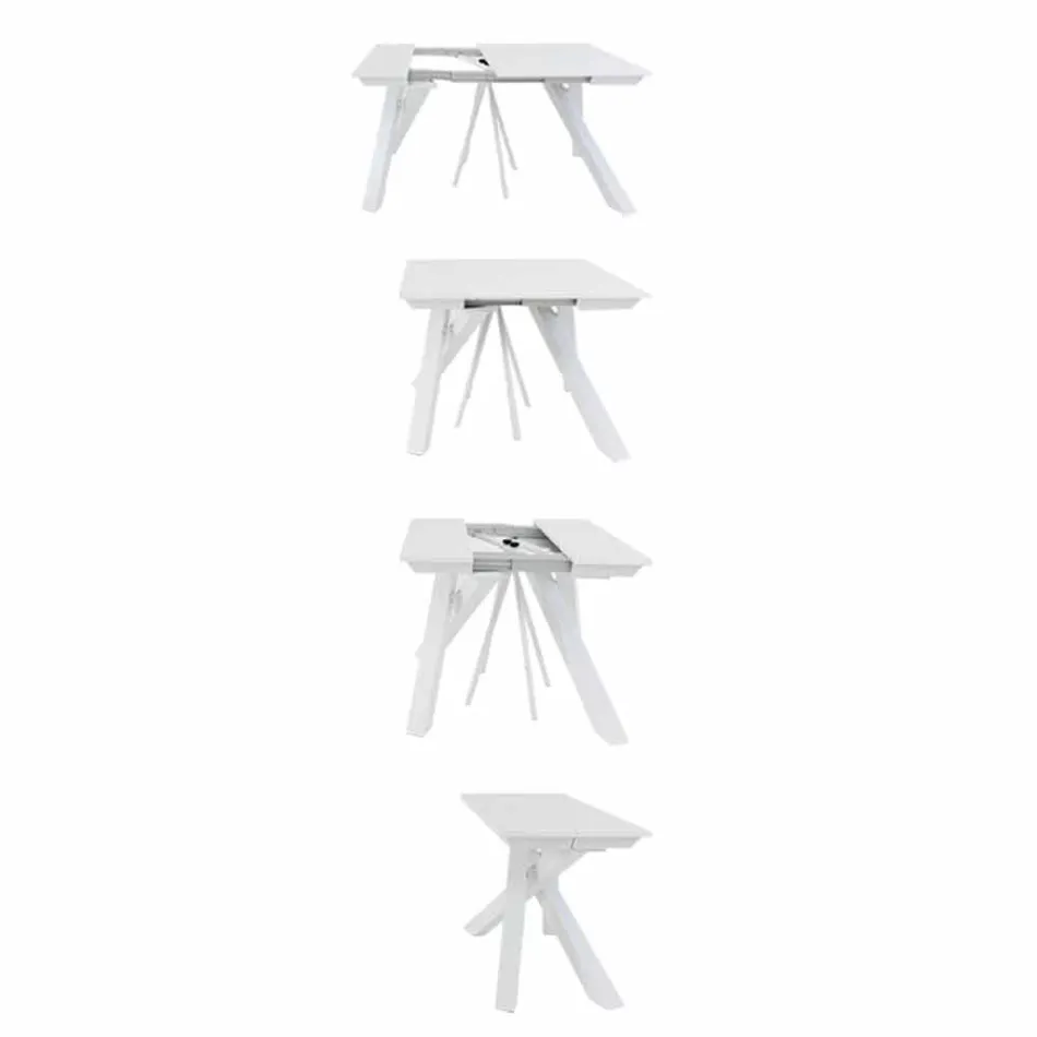 Mesa consola extensible hasta 325 cm en melamina Made in Italy - Settimmio Viadurini