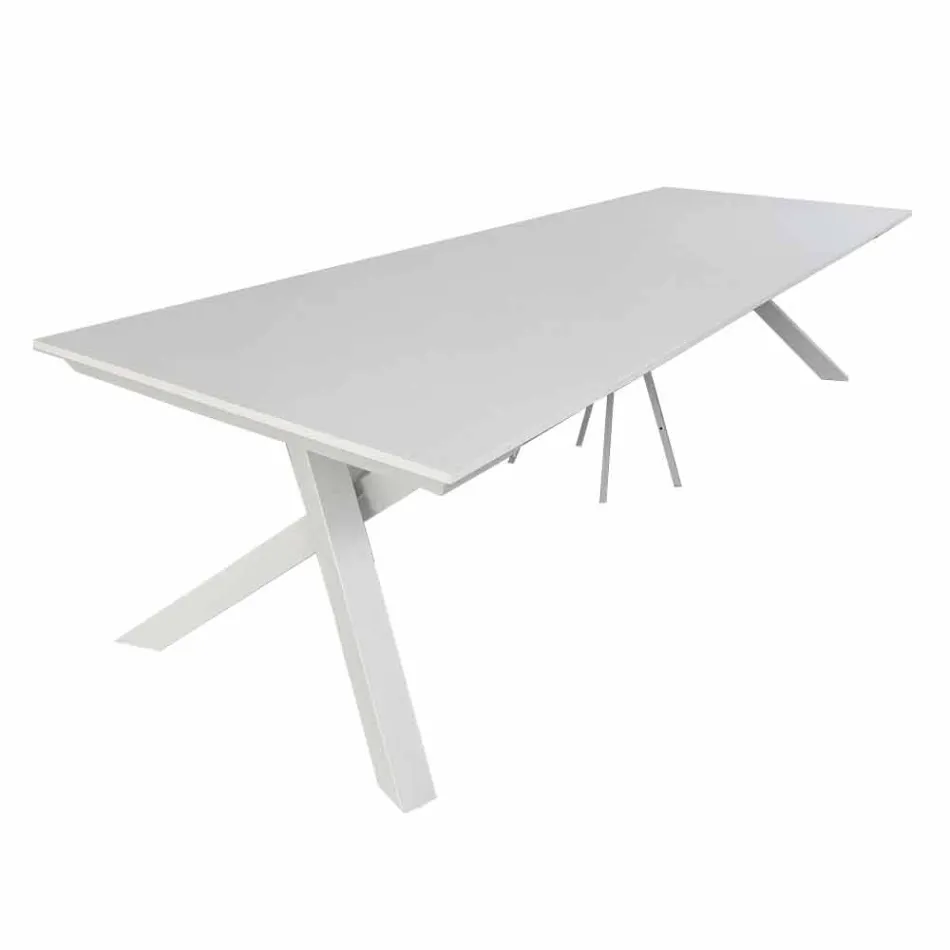 Mesa consola extensible hasta 325 cm en melamina Made in Italy - Settimmio Viadurini