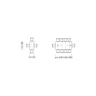 Mesa consola extensible en madera chapada Made in Italy - Gordito Viadurini