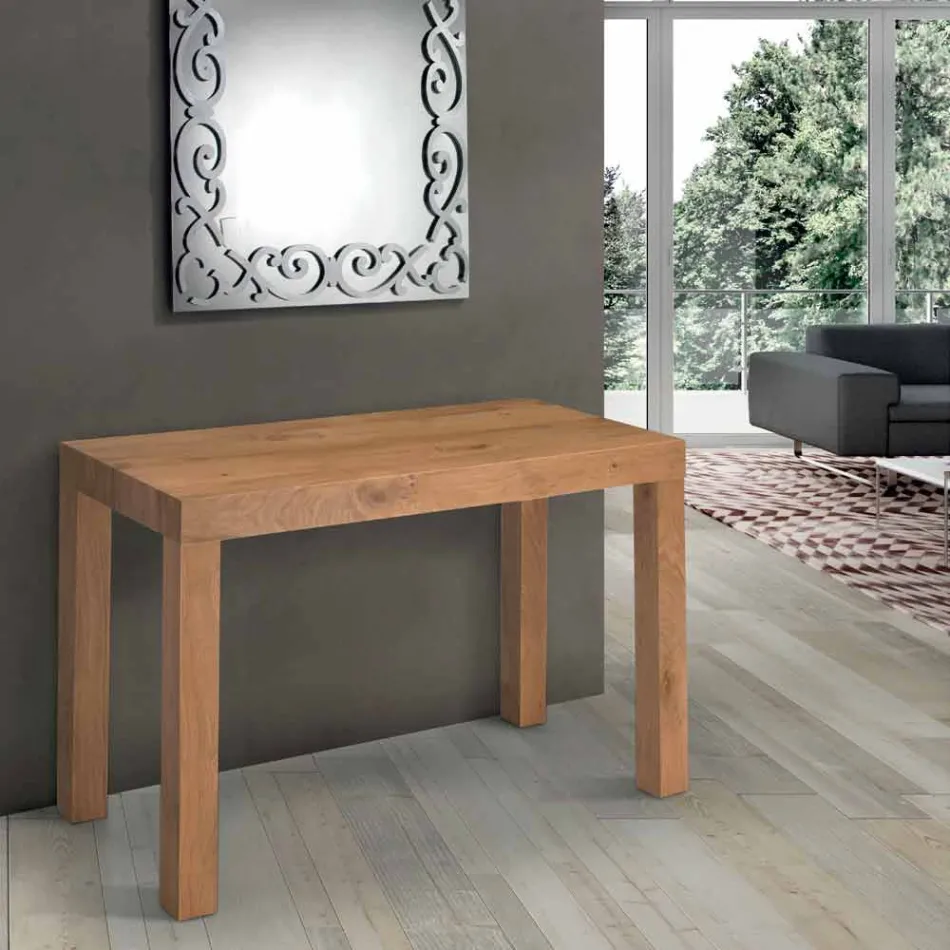Mesa consola extensible en madera chapada Made in Italy - Gordito Viadurini