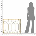 Mesa consola rectangular de hierro de diseño moderno - Karine Viadurini