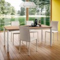 Mesa de cocina extensible hasta 240 cm efecto madera Made in Italy - Maltés