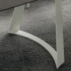 Mesa de cocina extensible hasta 280 cm efecto mármol Made in Italy - Pinocho Viadurini