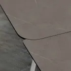Mesa de cocina extensible hasta 280 cm efecto mármol Made in Italy - Pinocho Viadurini